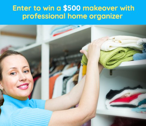 Win a $500 Home Makeover From a Professional Organizer