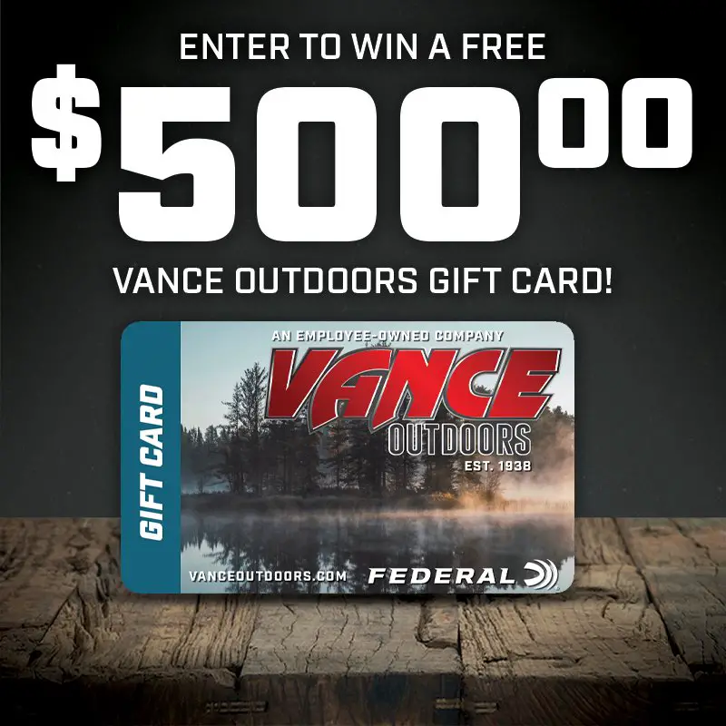 Win A $500 Vance Outdoors Gift Card In The Vance Outdoors Gift Card Giveaway