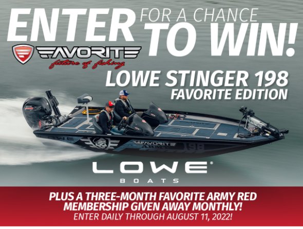 Win A $55,500 Boat In The MLF Lowe Stinger 198 Favorite Edition Giveaway