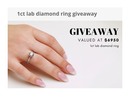 Win A $6,950 Diamond Ring In The Von Treskow Diamond Ring Giveaway