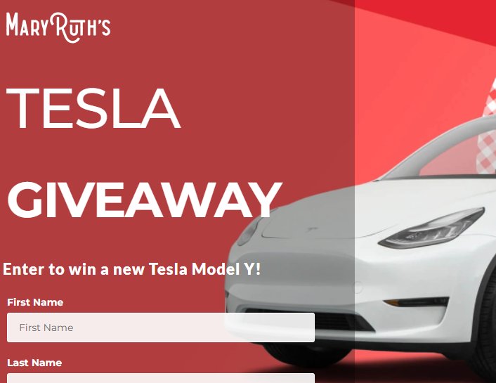Win A $70,000 Tesla Y Car Or $40,000