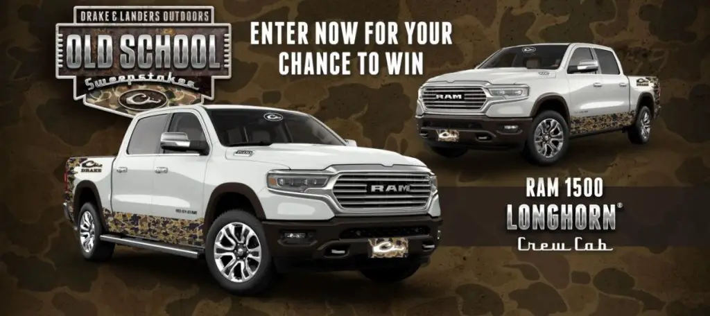 Win A 75000 Truck In The Landers/Drake Waterfowl “Old School” Sweepstakes