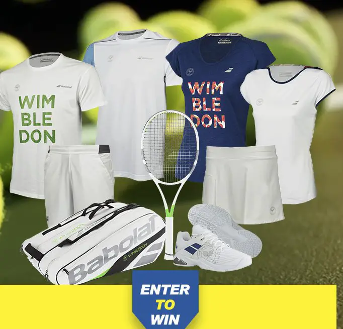 Win a Babolat Wimbledon Tennis Collection