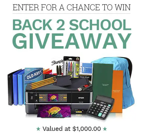 Win a Back to School Giveaway Valued at $1000!