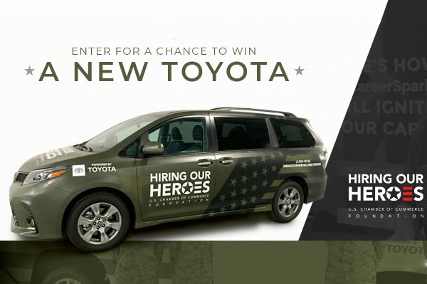Win A Brand New 2021 Toyota In The Committed To America's Heroes Sweepstakes