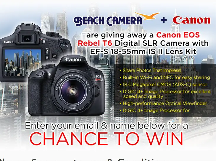 Win a Canon DSLR from Beach Camera & Canon