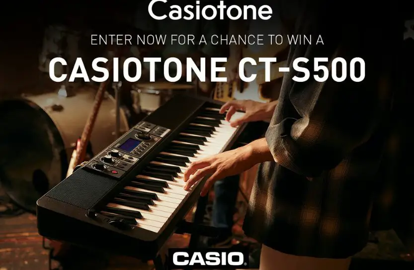 Win A  Casiotone CT-S500 Keyboard In The Casio Music Gear Casiotone CT-S500 Sweepstakes