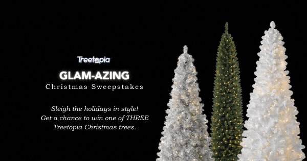 Win A Christmas Tree In The Treetopia Glam-Azing Christmas Sweepstakes