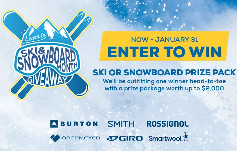 Win A Complete Ski Or Snowboard Gear Worth $2,000
