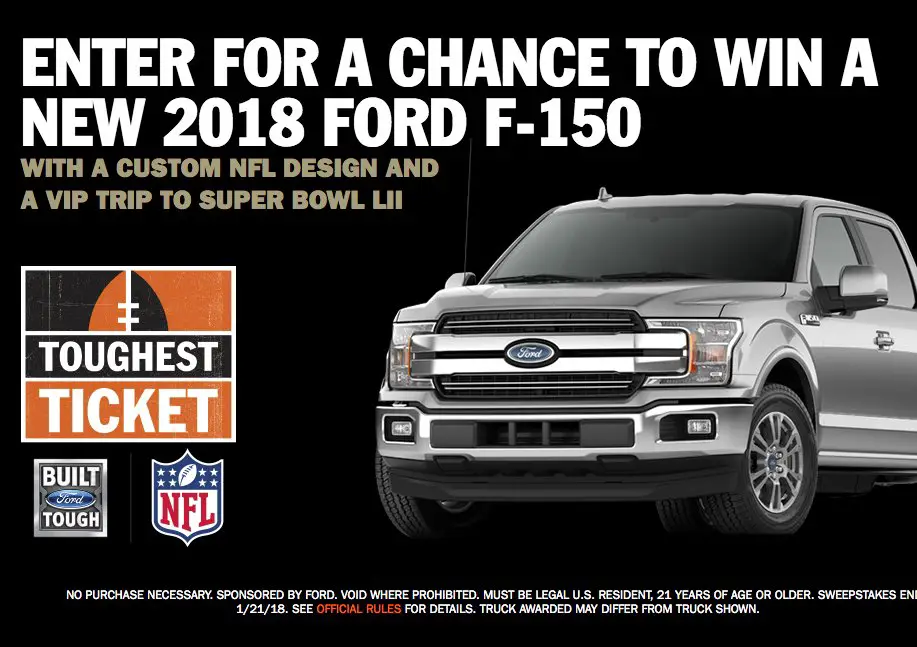 Win a Custom NFL 2018 Ford F-150