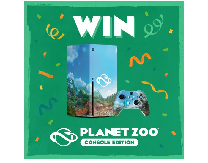 Win A Custom Planet Zoo Xbox Series X Console & Controller