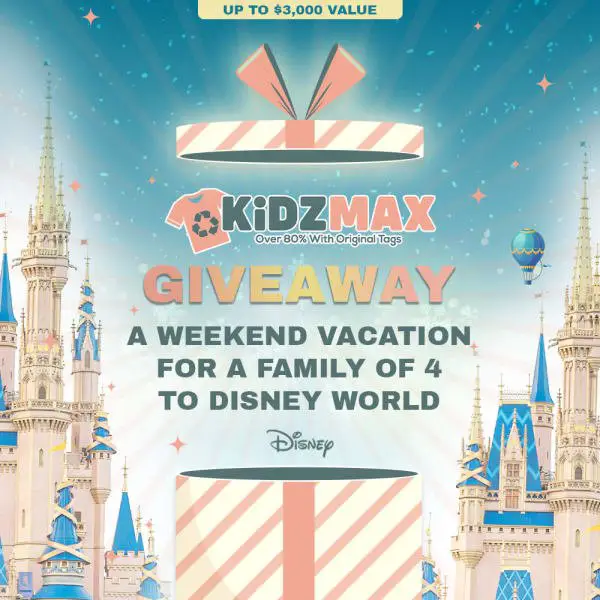 Win A Disney World Family Vacation Package In The Kidzmax's Disney World Sweepstakes