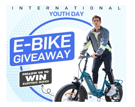 Win A DYU FF500 Electric Bike Worth $1,238 In The DYU International Youth Day E-Bike Giveaway