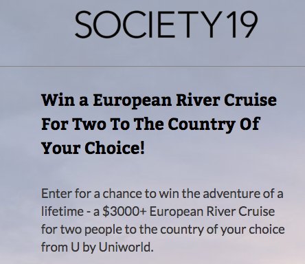 Win a European River Cruise For Two!