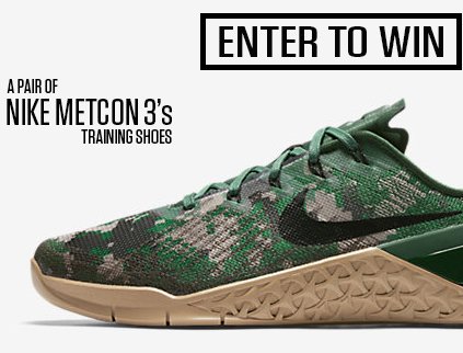 Win a Free Pair Nike Metcon 3 Giveaway