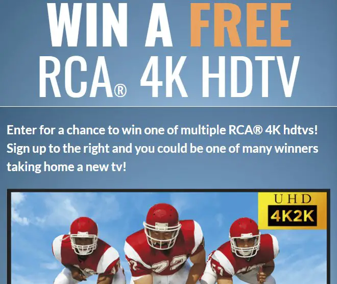 Win A Free RCA 4K HDTV