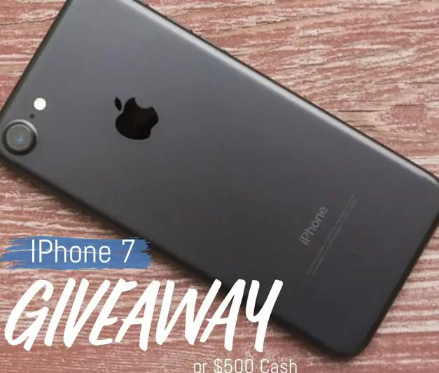 Win A iPhone 7 or $500 Cash