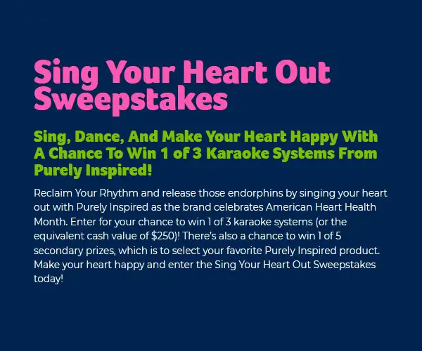 Win A Karaoke System & More In The Iovate Health Sciences International Sing Your Heart Out Sweepstakes