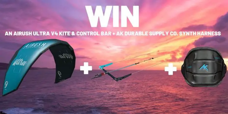Win A Kite, Control Bar And Harness In The Airush Ultra V4 kite Giveaway