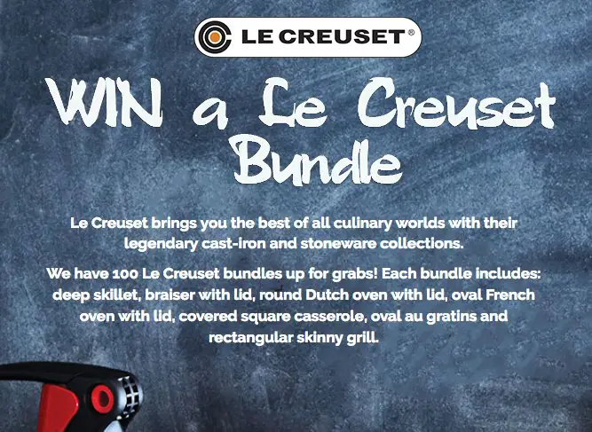 Win a Le Creuset Bundle Sweepstakes