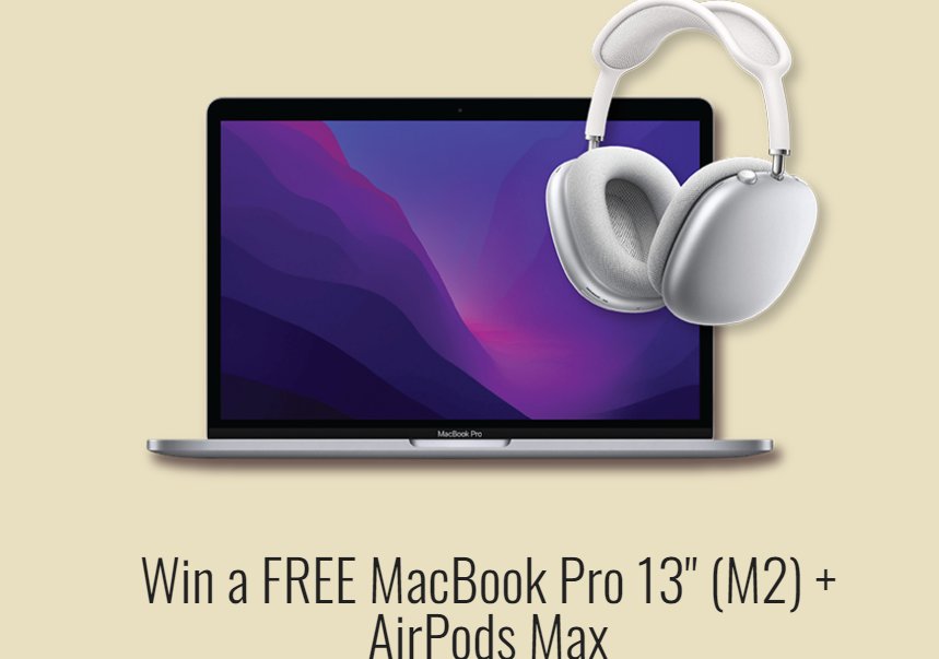 Win A MacBook Pro M2 In The Advanced Coupons Countdown To Black Friday Giveaway