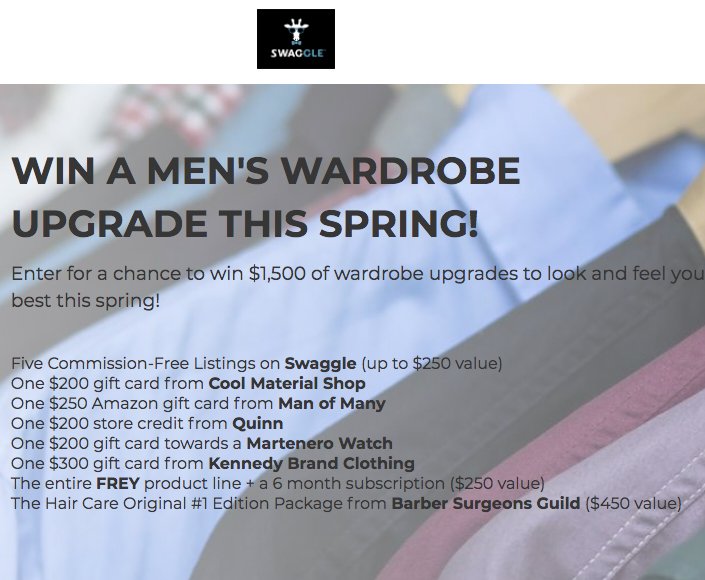 Win a Men's Spring Wardrobe Upgrade