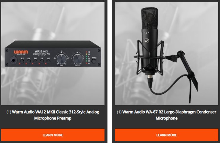 Win A Microphone And An Amplifier In The zZounds Warm Audio Giveaway Sweepstakes