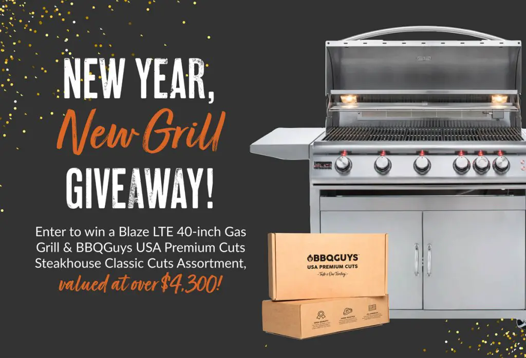 Win A New Blaze Gas Grill In The BBQ Guys New Year New Grill Sweepstakes