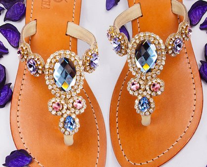 Win a Pair of Bejeweled Pasha Sandals