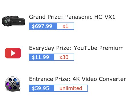 Win a Panasonic HC-VX1 Camcorder