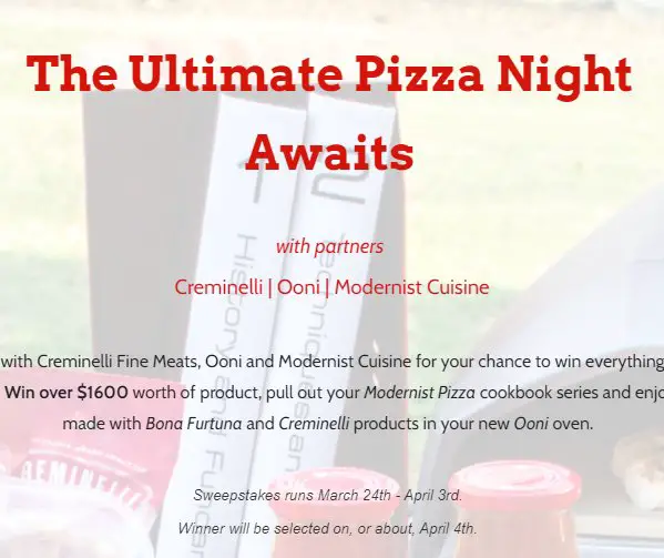 Win A Pizza Oven And More In The Ultimate Pizza Night Giveaway