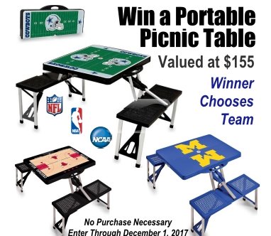 Win a Portable Picnic Table