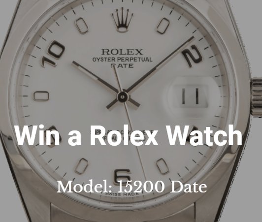 Win A Rolex Oyster Perpetual Stainless Steel Watch