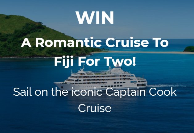 Win A Romantic Fiji Cruise For 2