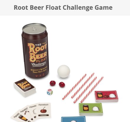 Win a Root Beer Float Challenge Game