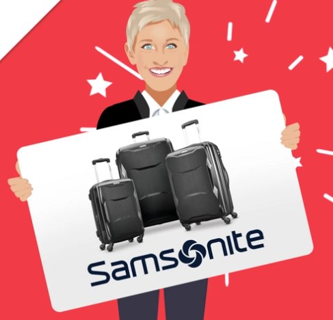 Win A Samsonite Luggage Set In The Ellen Tube Samsonite Luggage Set Giveaway