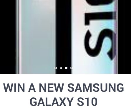 Win a Samsung Galaxy S10