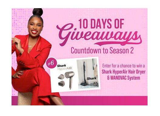 Win A Shark HyperAir Hair Dryer & WANDVAC System In The Jennifer Hudson Show 10 Days Of Giveaway Day 6