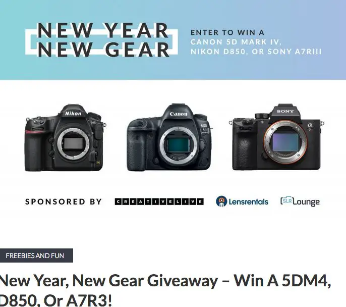 Win a Sony Nikon or Canon Camera