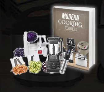 Win a Sous Vide Machine, Ninja Blender, Spiralizer or Recipe Book