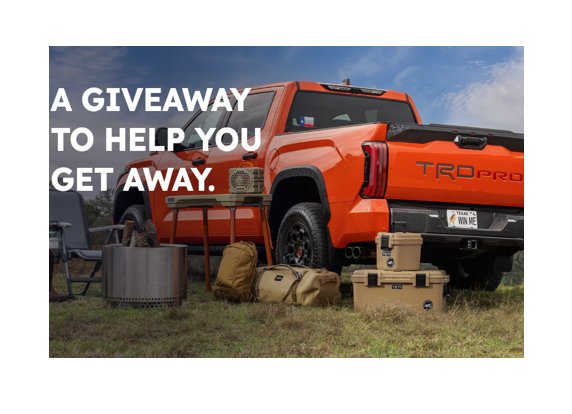 Win A Toyota Tundra Truck, Outdoor Gear &  More In The Texas Parks & Wildlife Foundation Centennial Sweepstakes