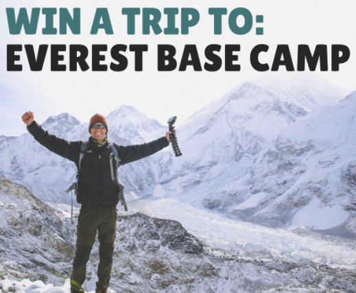 Win a Trip Everest Base Camp