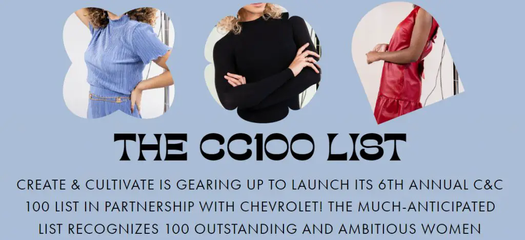 Win A Trip For 2 To Los Angeles With Tickets To Attend The the Create & Cultivate 100 Launch Event