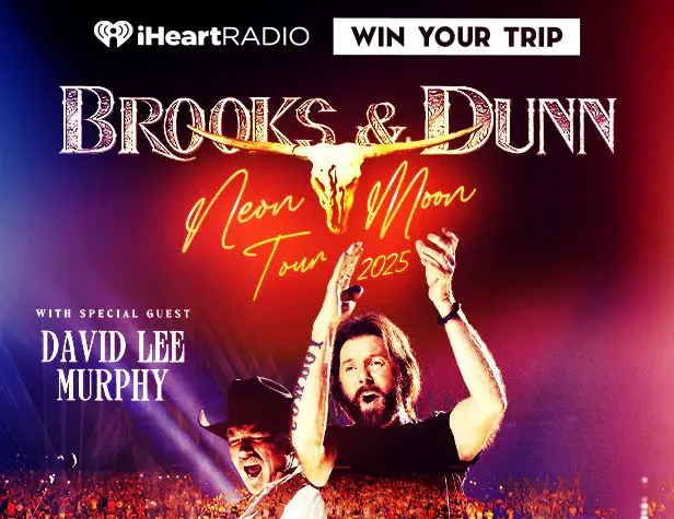 Win A Trip For 2 To See Brook & Dunn Live In Concert In The  iHeartRadio Brooks & Dunn Neon Moon Tour Sweepstakes