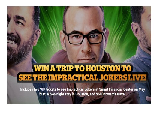 Win A Trip For 2 To See Impractical Jokers Live In Houston In The DoStuff Media Impractical Jokers Flyaway Sweepstakes