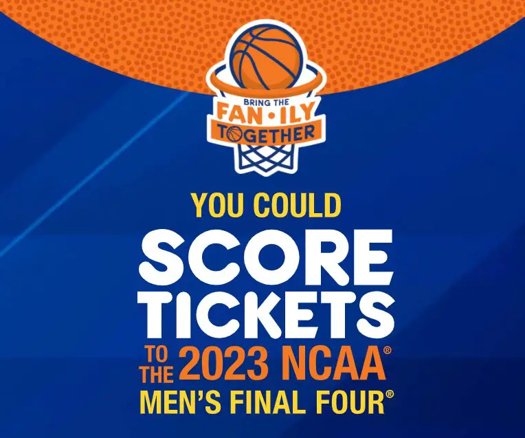 Win A Trip + Tickets To The 2023 NCAA's March Madness Men's Final 4