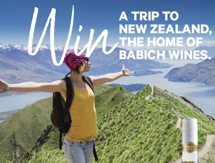 Win a Trip to New Zealand with Babich Wines Sweepstakes