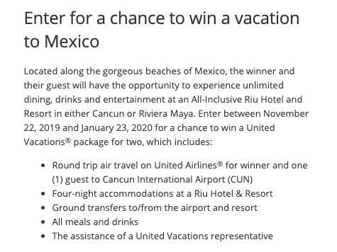 Win A Vacation To Mexico Sweepstakes