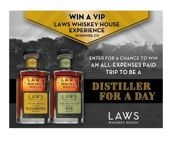 Win A VIP Laws Whiskey House Experience With A Trip For Two To Denver, CO