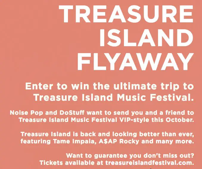 Win a VIP Weekend at Treasure Island Festival